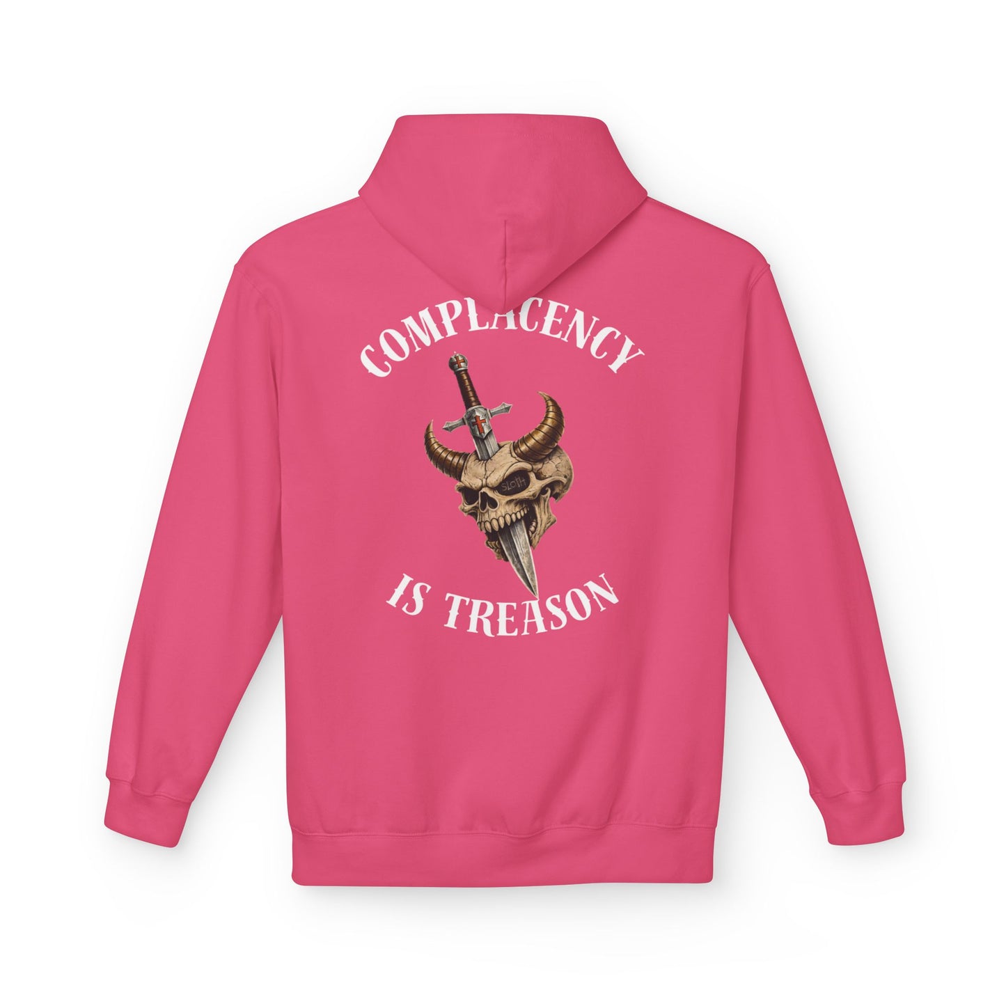 Complacency is treason- Unisex Midweight Softstyle Fleece Hoodie
