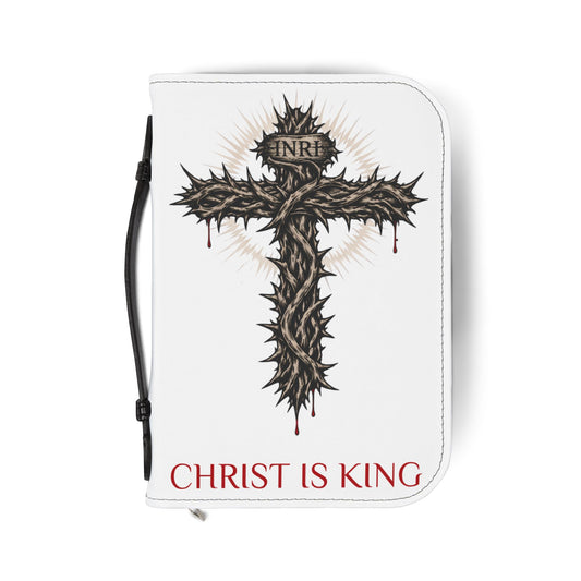 Copy of Bible Cover — 'Christ Is King' Crown of Thorns Design with Mathew 4:4
