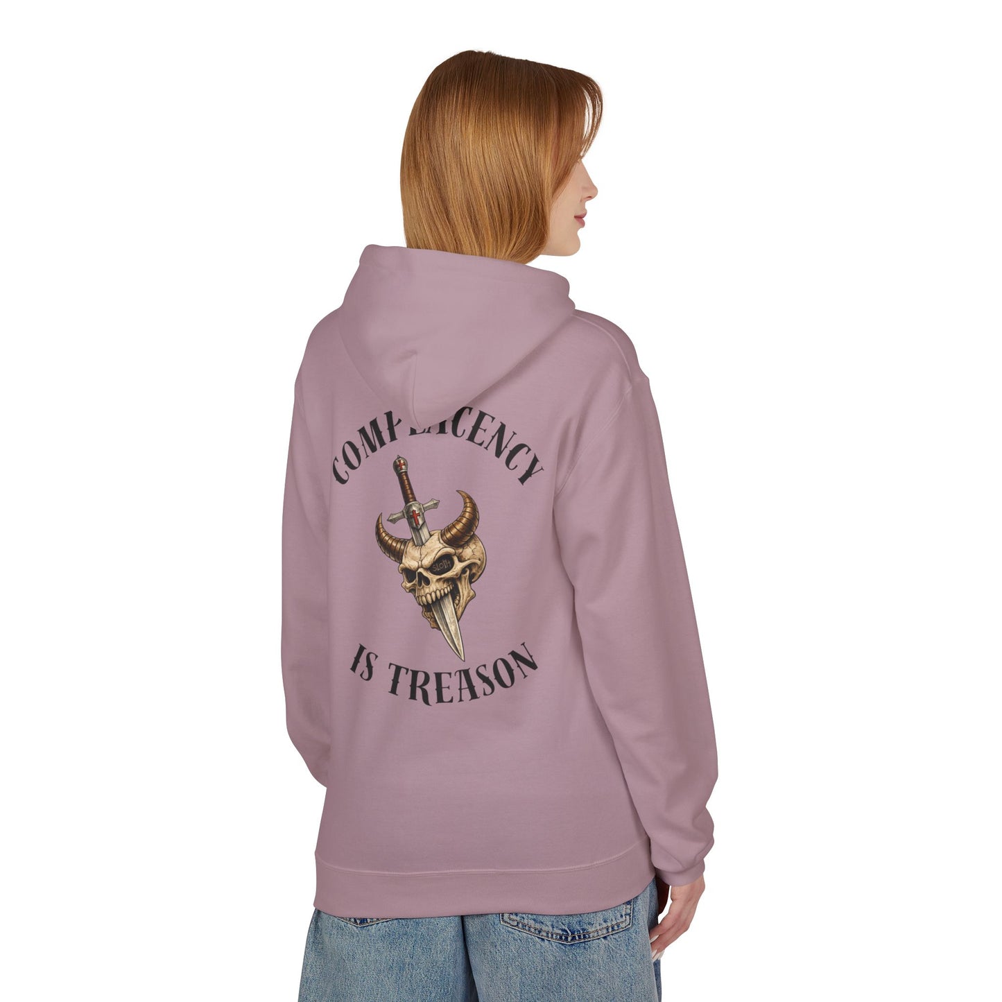 Complacency is treason- Unisex Midweight Softstyle Fleece Hoodie