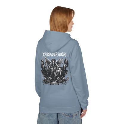 Crusader Iron Metal Cover - Unisex Midweight Softstyle Fleece Hoodie