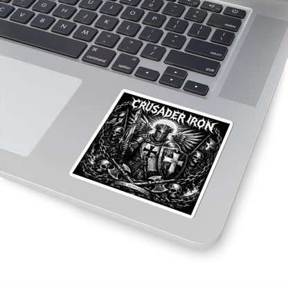 Battle Ready Crusader Metal Cover Sticker