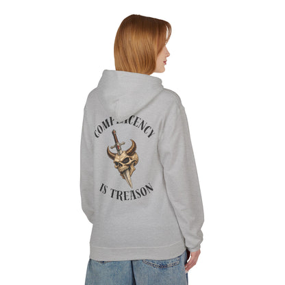 Complacency is treason- Unisex Midweight Softstyle Fleece Hoodie