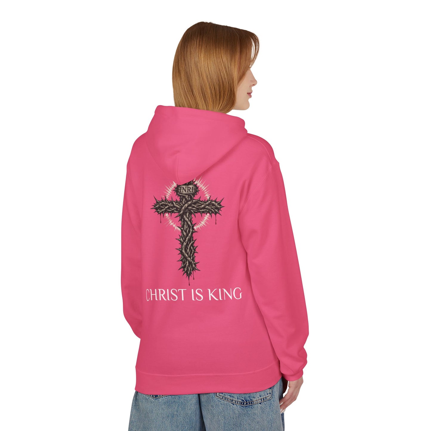 Christ Is King - Unisex Midweight Softstyle Fleece Hoodie