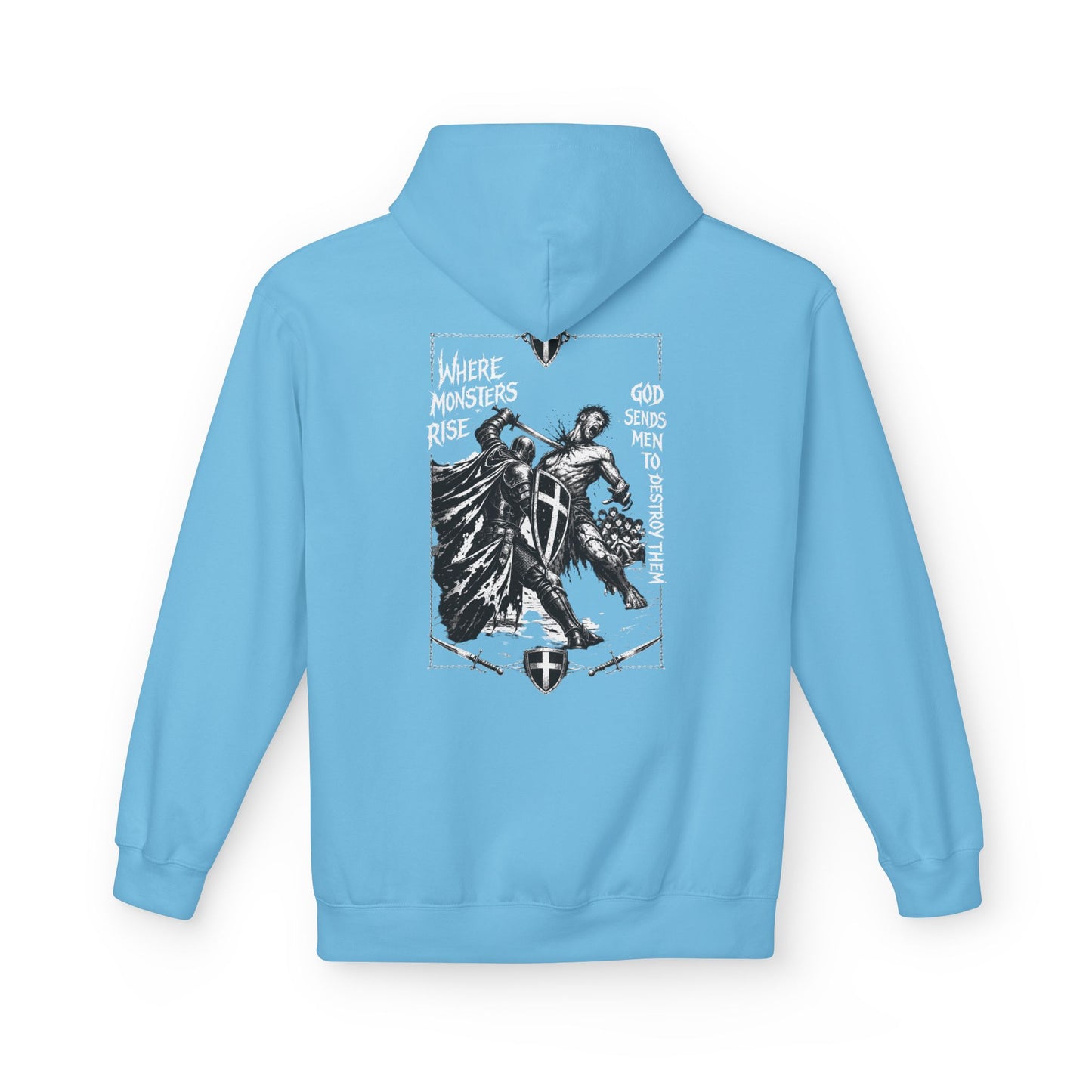 Where monsters rise- Unisex Midweight Softstyle Fleece Hoodie