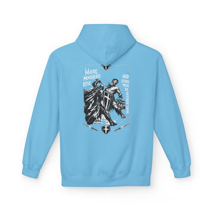 Where monsters rise- Unisex Midweight Softstyle Fleece Hoodie