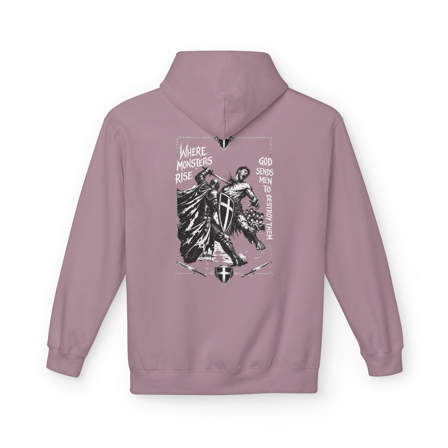 Where monsters rise- Unisex Midweight Softstyle Fleece Hoodie