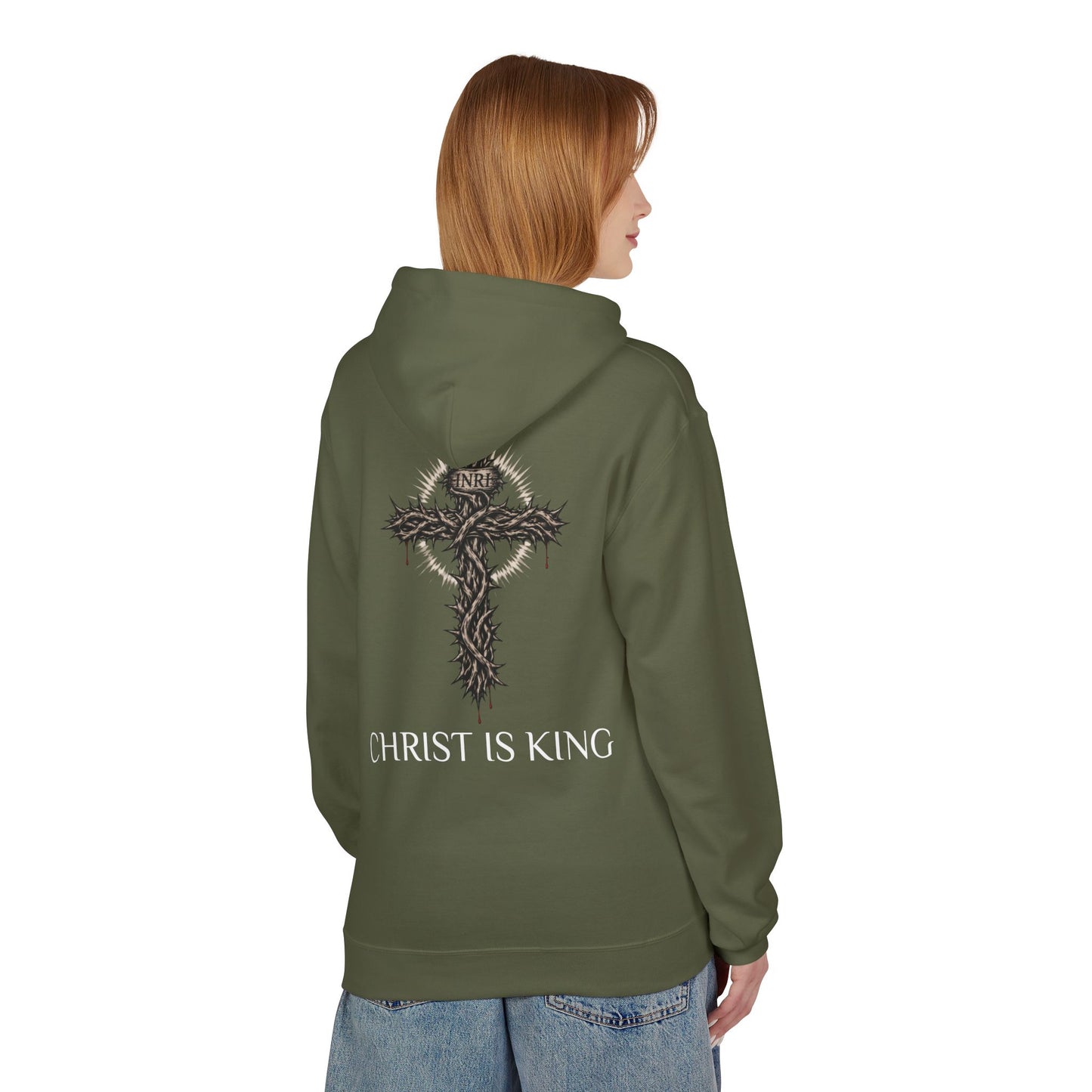 Christ Is King - Unisex Midweight Softstyle Fleece Hoodie