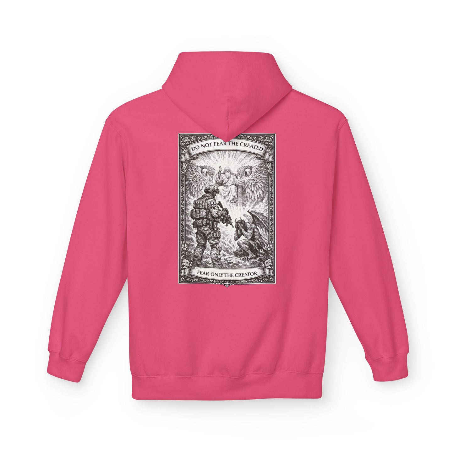 Fear Only the creator - Unisex Midweight Softstyle Fleece Hoodie