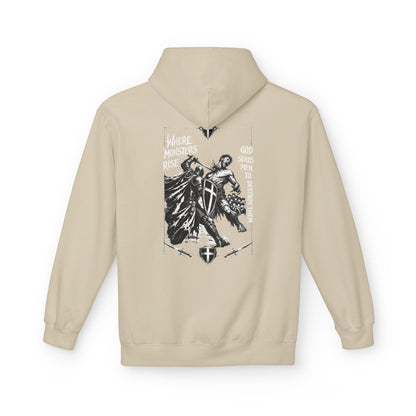 Where monsters rise- Unisex Midweight Softstyle Fleece Hoodie
