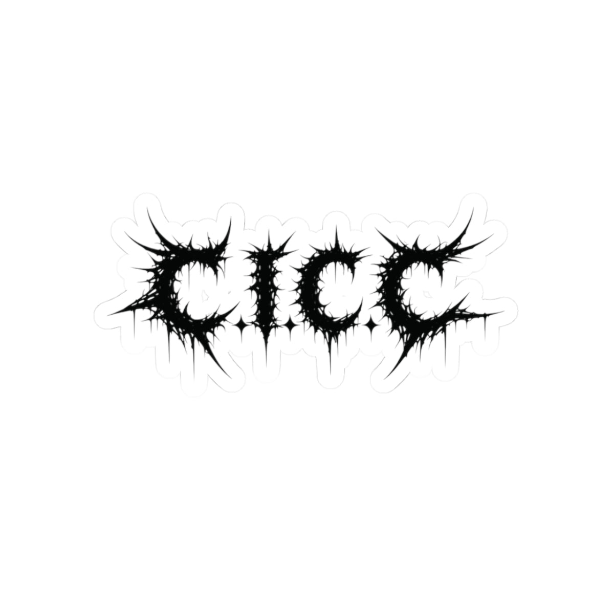 C.I.C.C. Metal Sticker (Black)