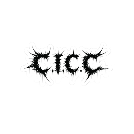C.I.C.C. Metal Sticker (Black)
