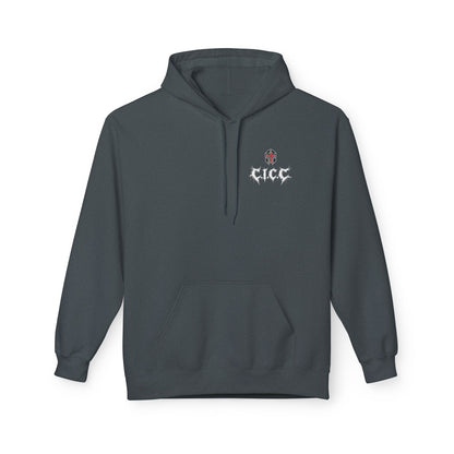 Crusader Iron Metal Cover - Unisex Midweight Softstyle Fleece Hoodie