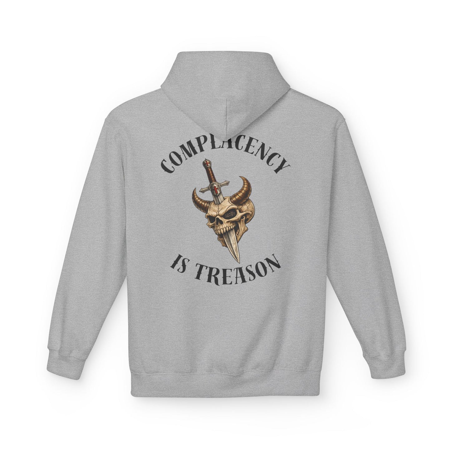 Complacency is treason- Unisex Midweight Softstyle Fleece Hoodie