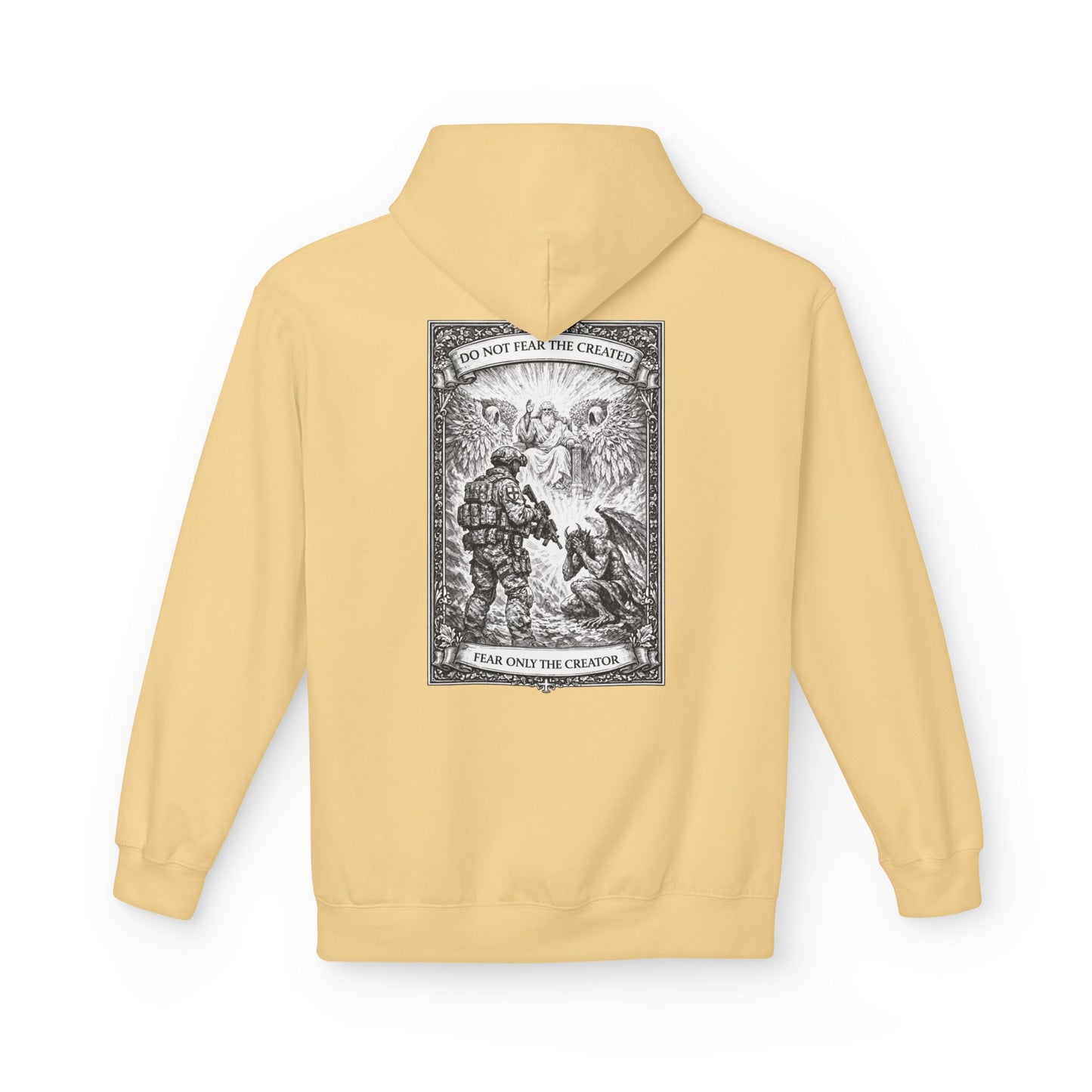 Fear Only the creator - Unisex Midweight Softstyle Fleece Hoodie