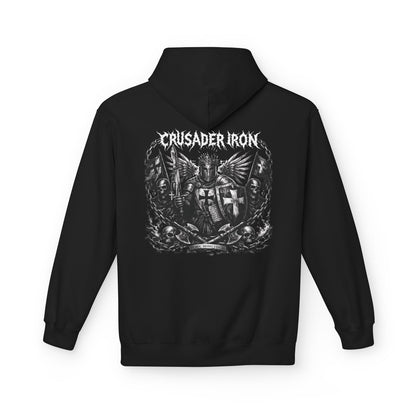 Crusader Iron Metal Cover - Unisex Midweight Softstyle Fleece Hoodie