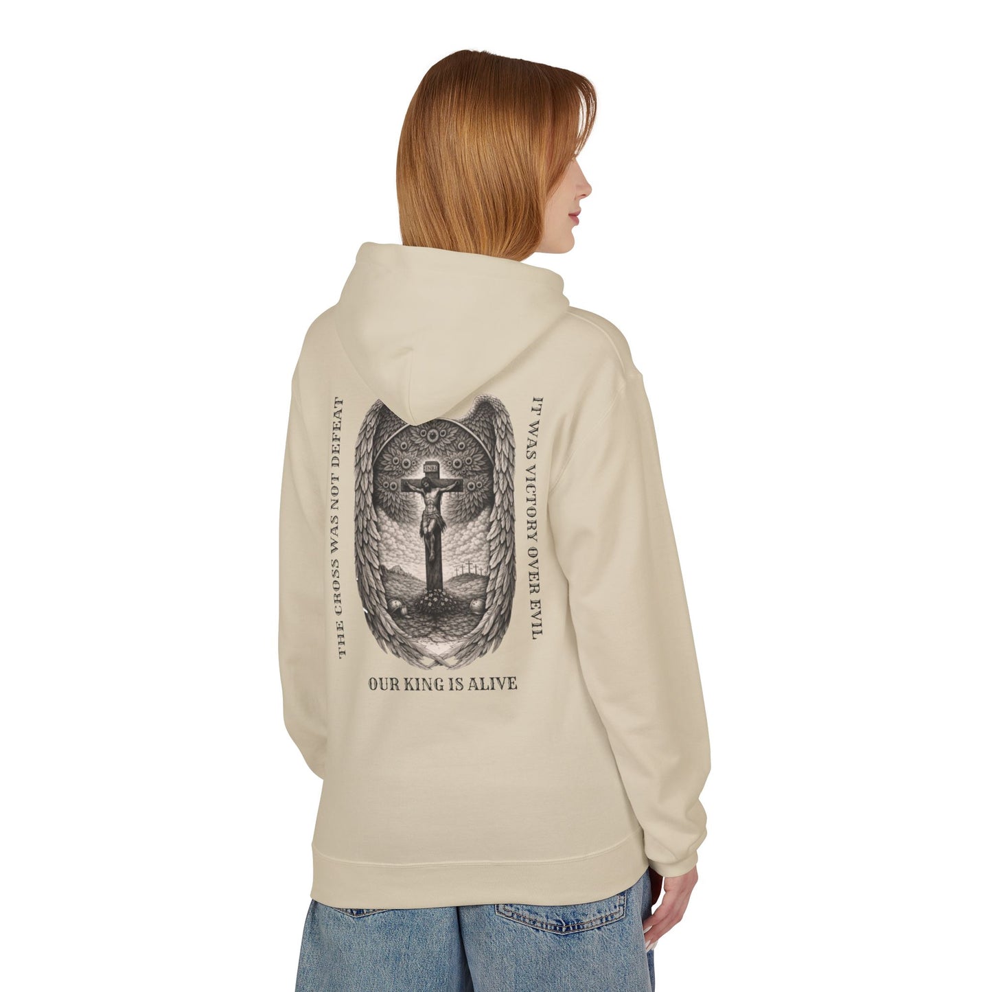 Victory Over Evil Unisex Midweight Softstyle Fleece Hoodie